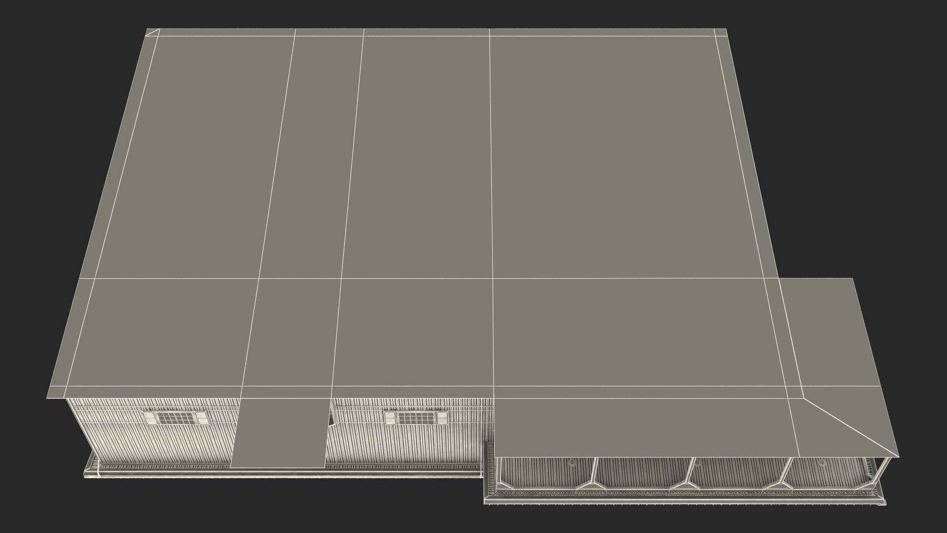 Personal Airplane Hangar 3D model