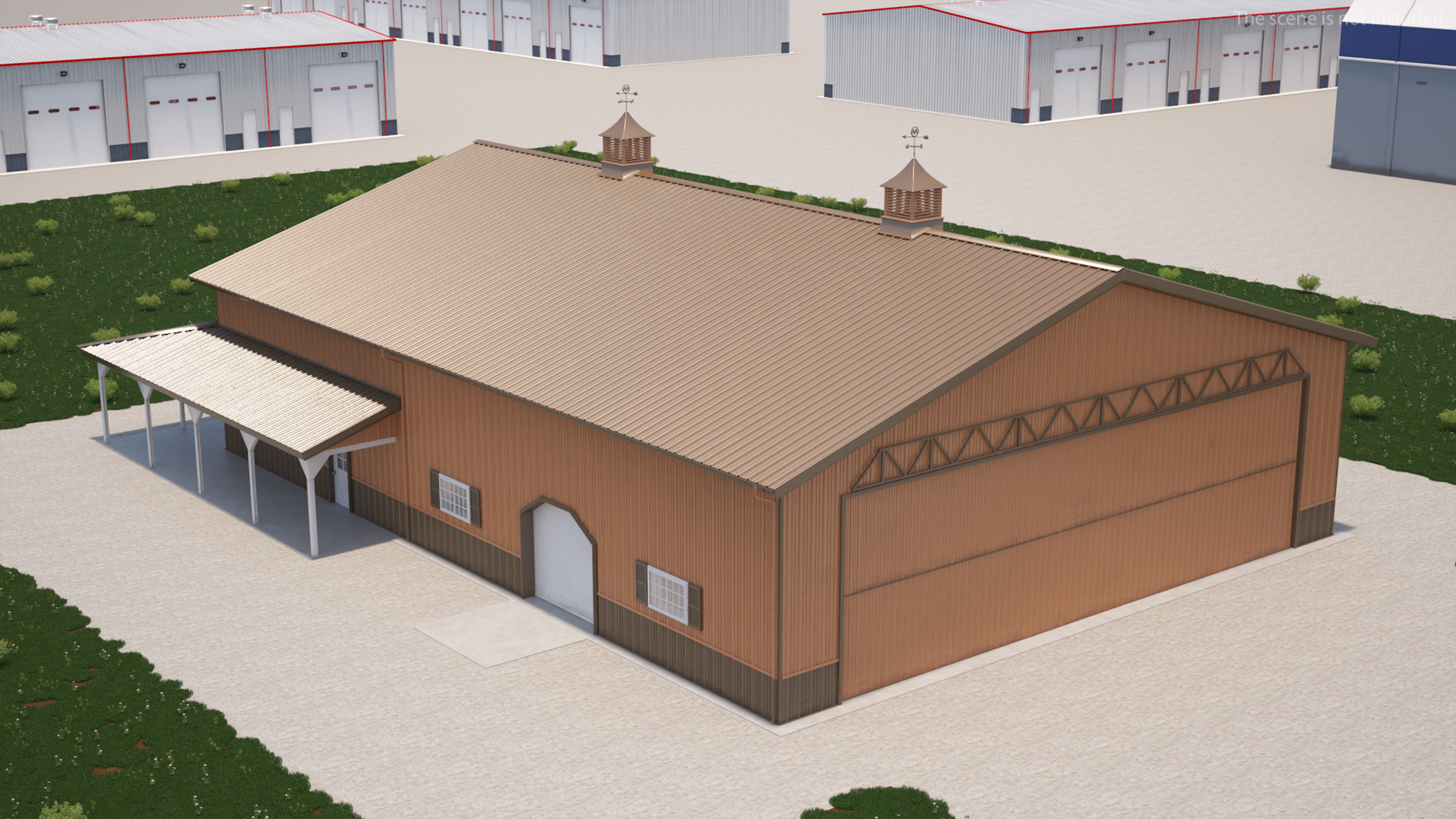 Personal Airplane Hangar 3D model