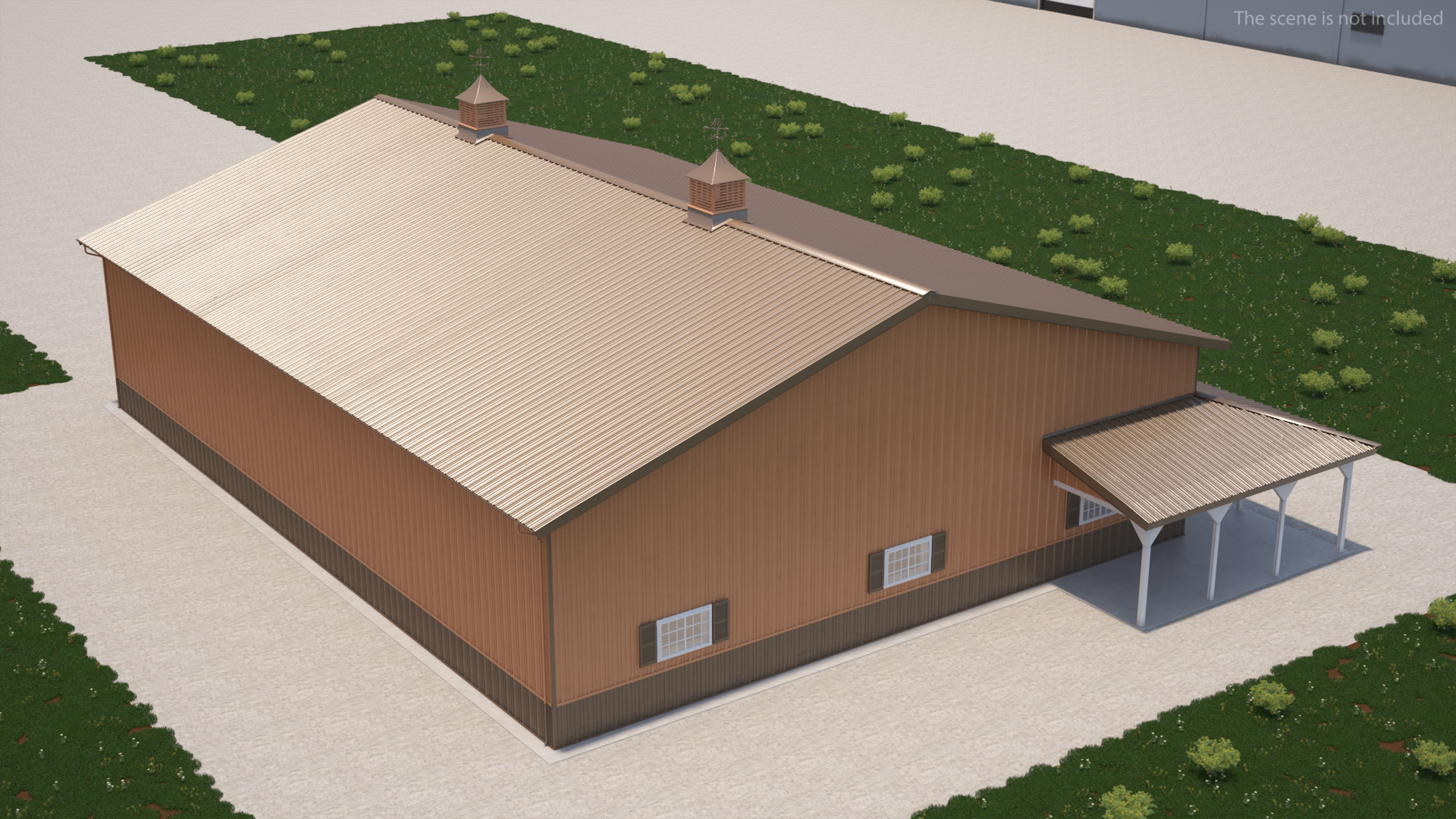 Personal Airplane Hangar 3D model