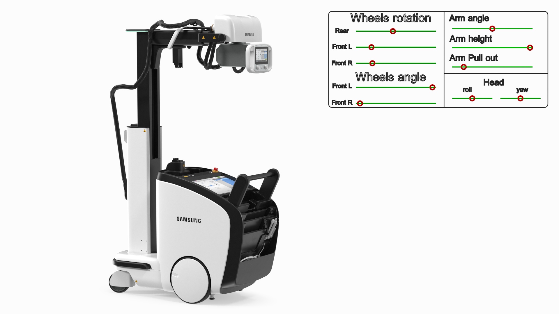 3D Digital Radiography System Samsung AccE GM85 Rigged