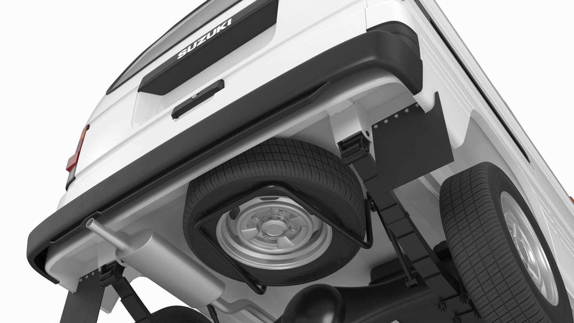 3D model Suzuki Super Carry Van White Rigged