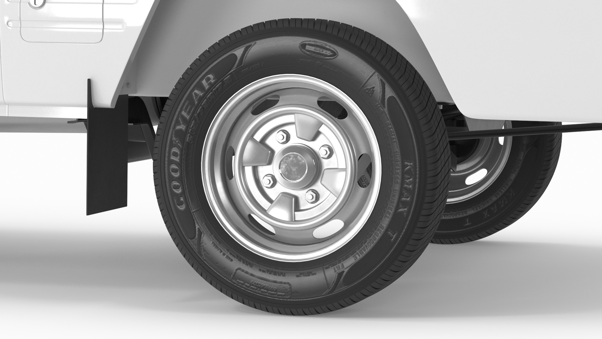 3D model Suzuki Super Carry Van White Rigged