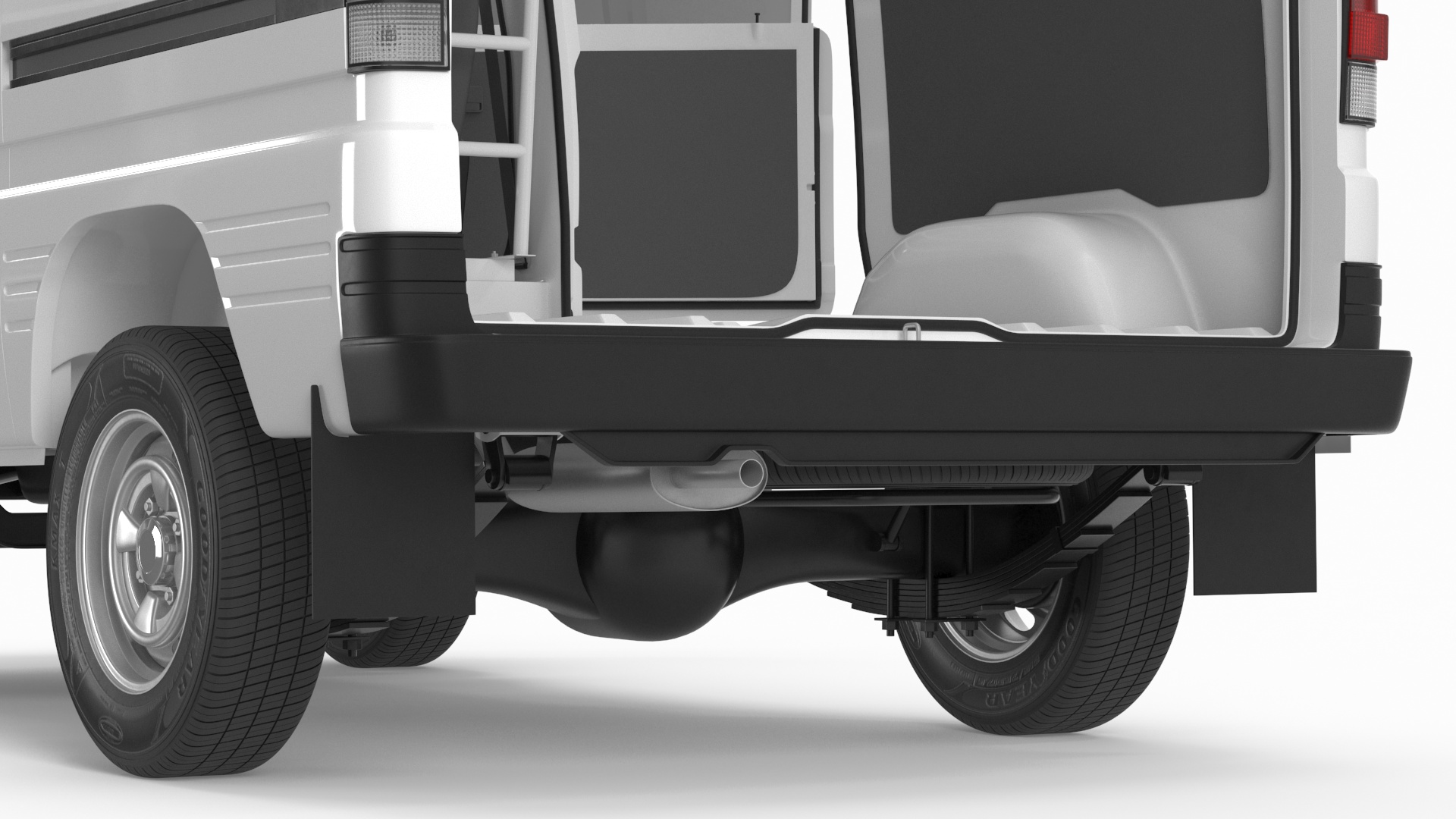 3D model Suzuki Super Carry Van White Rigged
