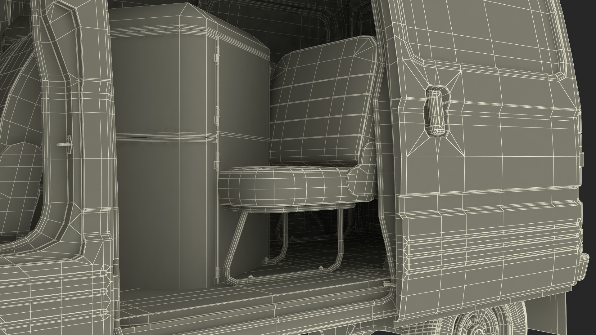3D model Suzuki Super Carry Van White Rigged
