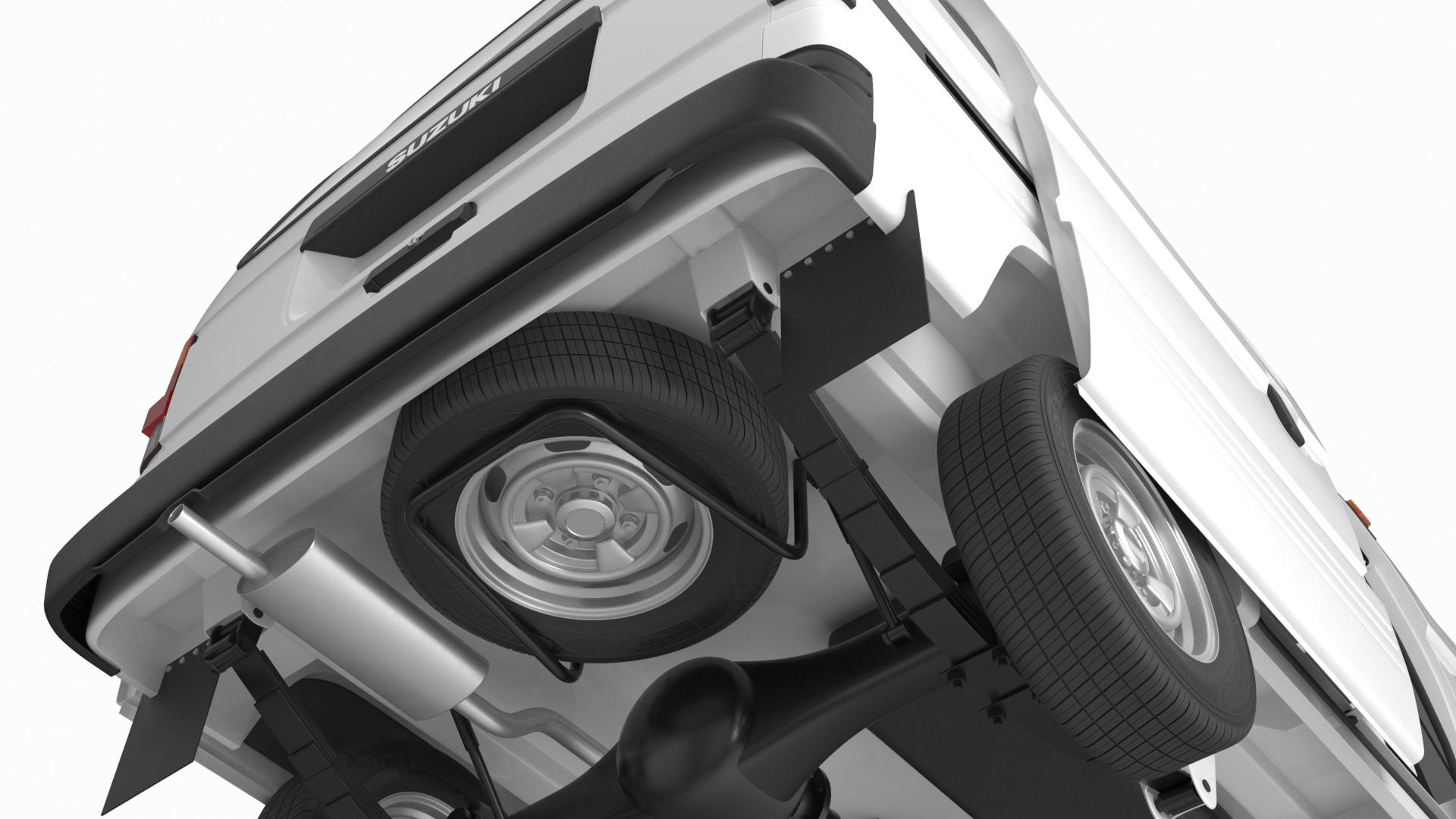 3D model Suzuki Super Carry Van White Rigged