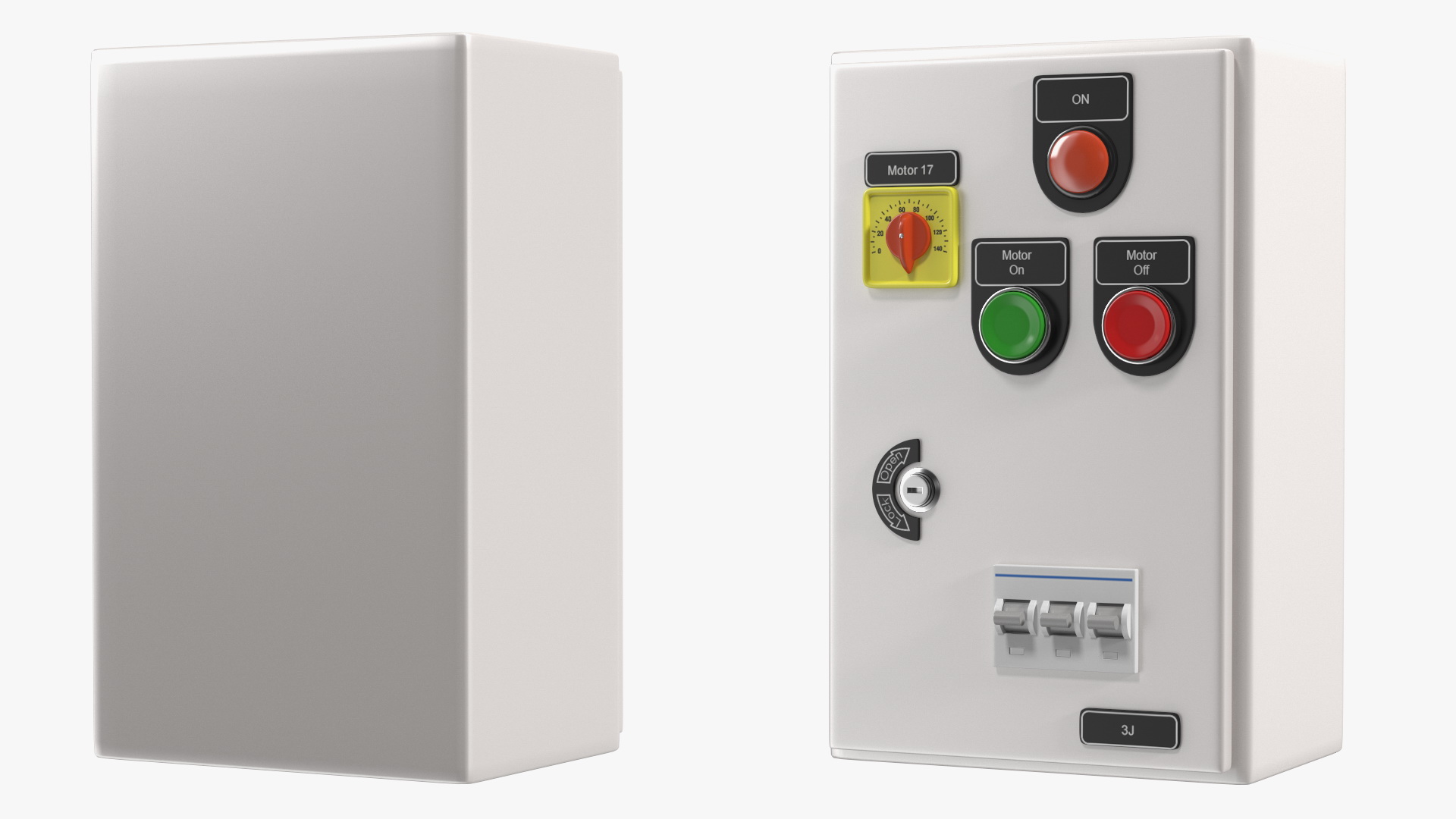 Industrial Control Panel 3D model