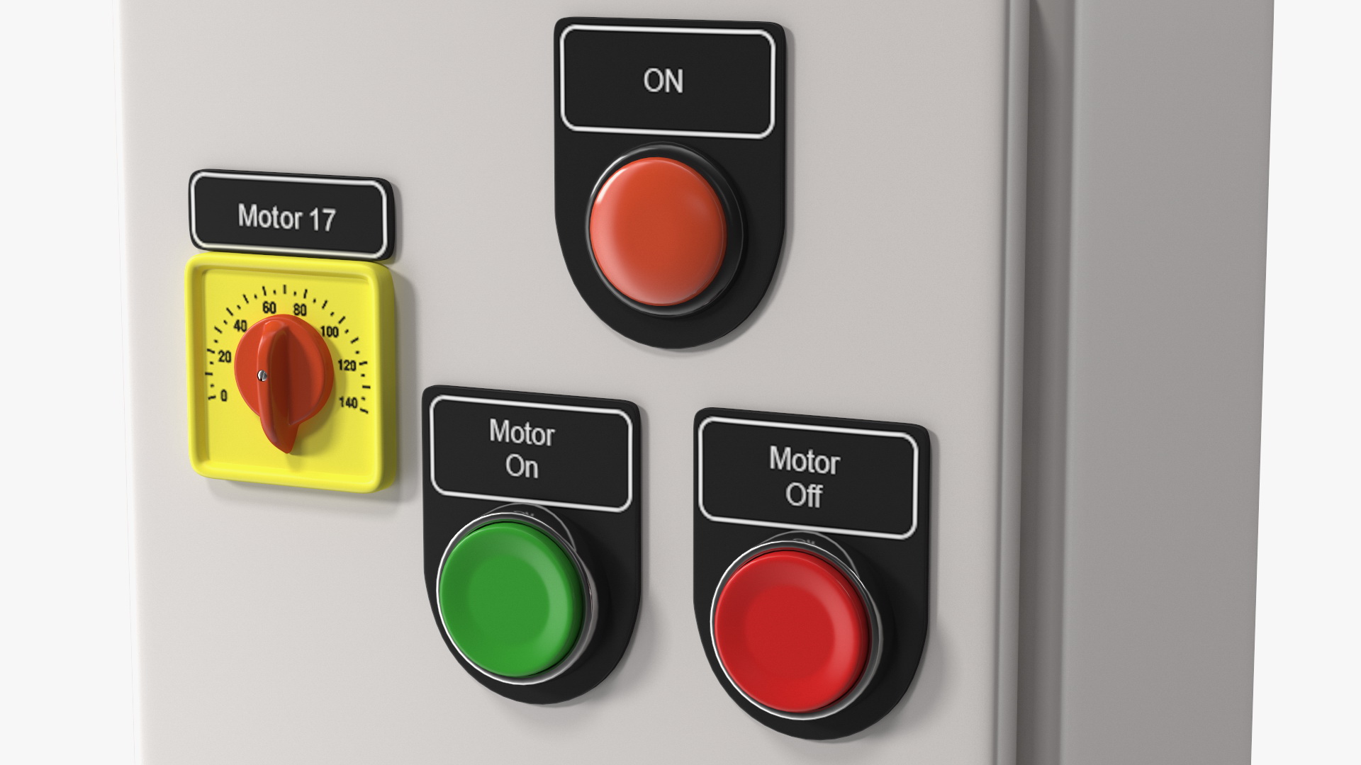 Industrial Control Panel 3D model