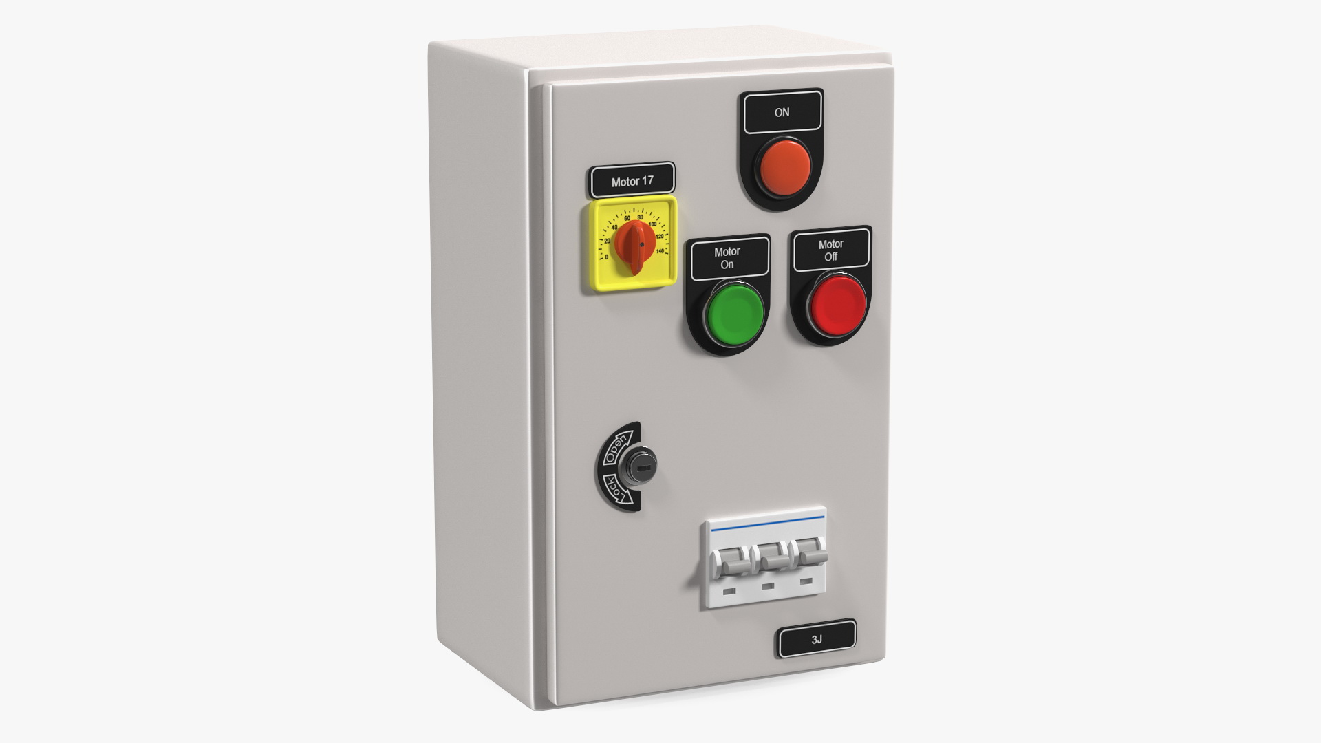 Industrial Control Panel 3D model