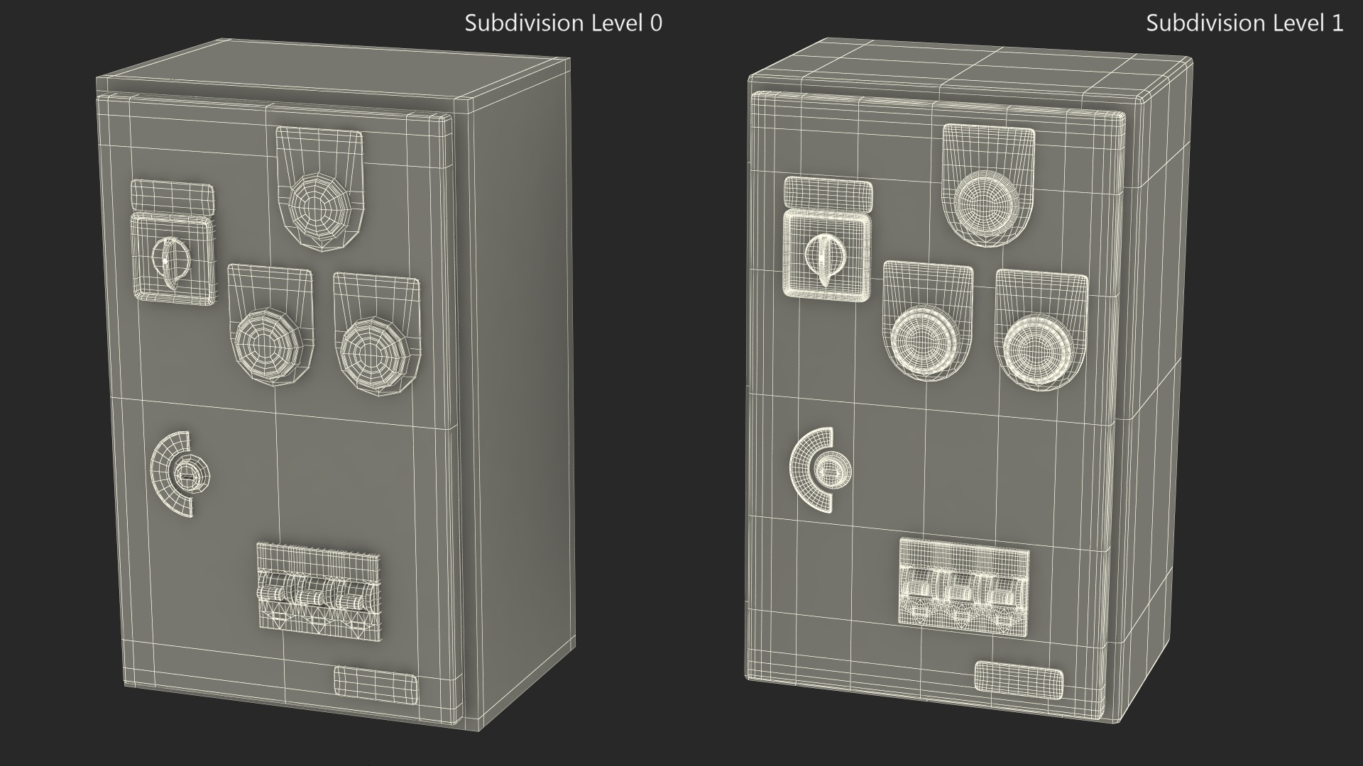 Industrial Control Panel 3D model
