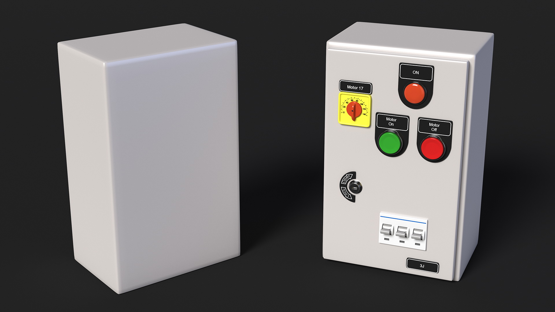 Industrial Control Panel 3D model