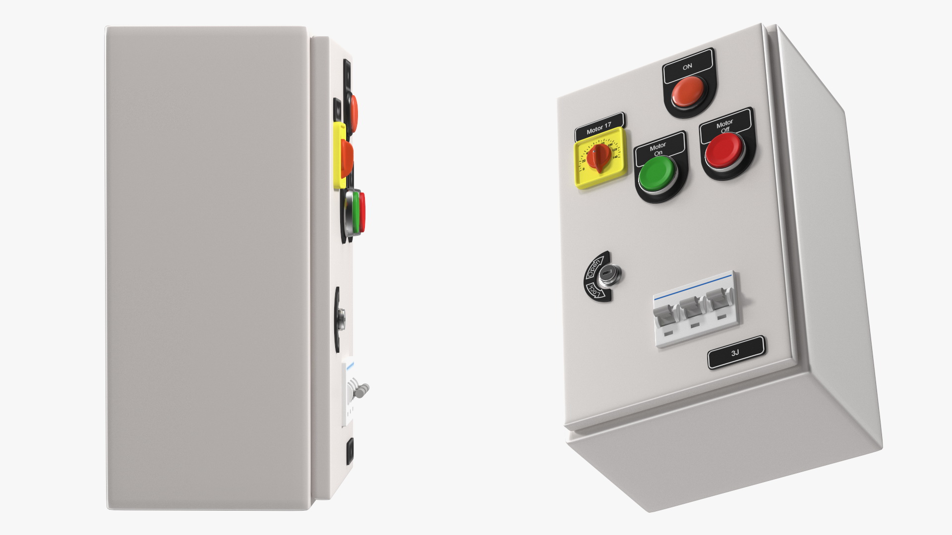 Industrial Control Panel 3D model