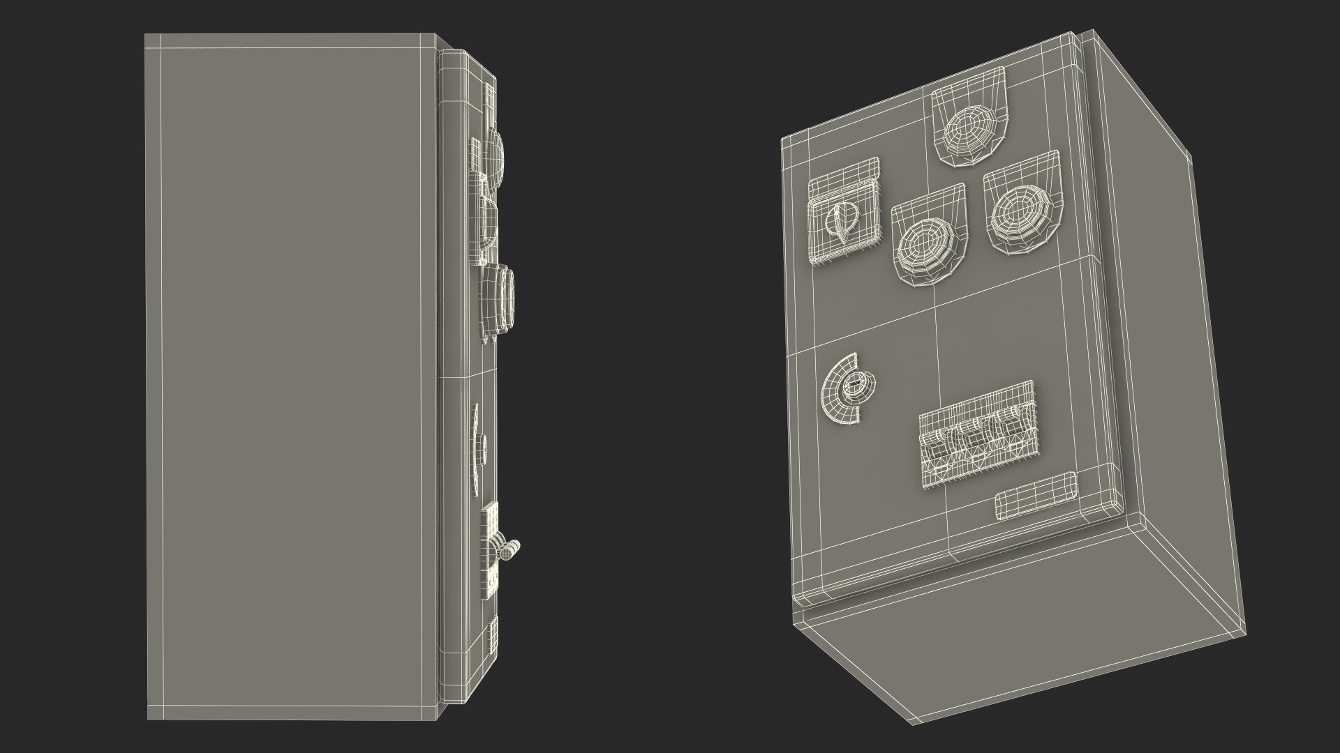 Industrial Control Panel 3D model