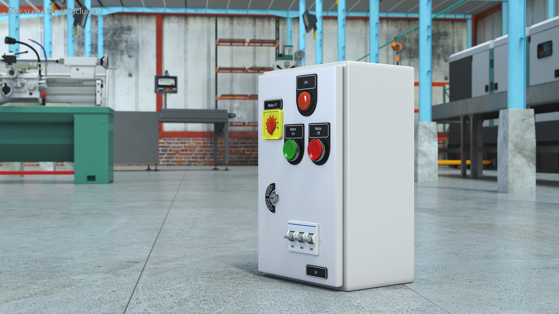 Industrial Control Panel 3D model
