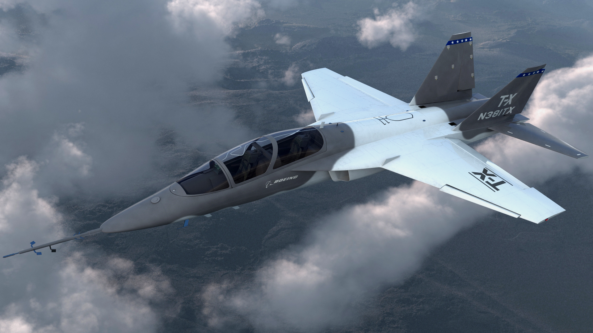 3D Boeing T-X Advanced Pilot Training System Rigged model