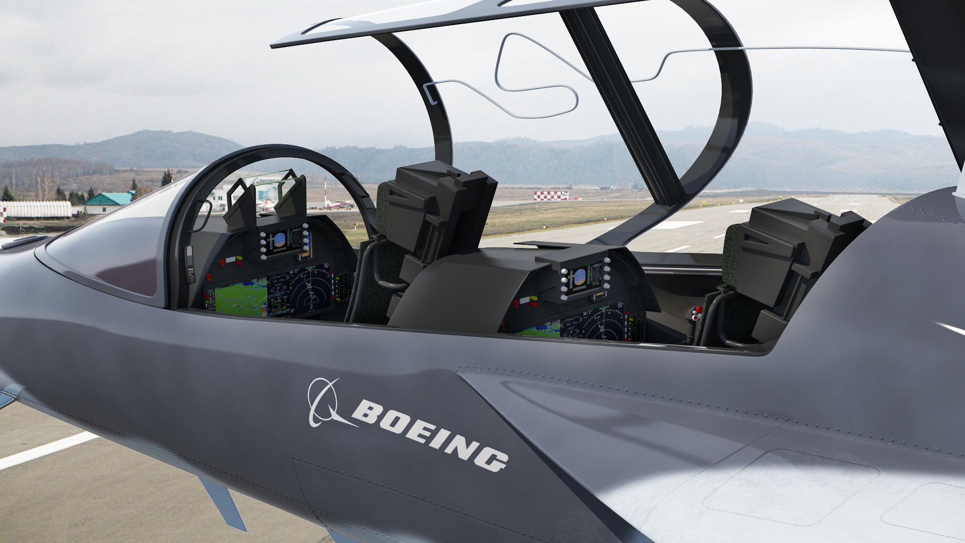 3D Boeing T-X Advanced Pilot Training System Rigged model