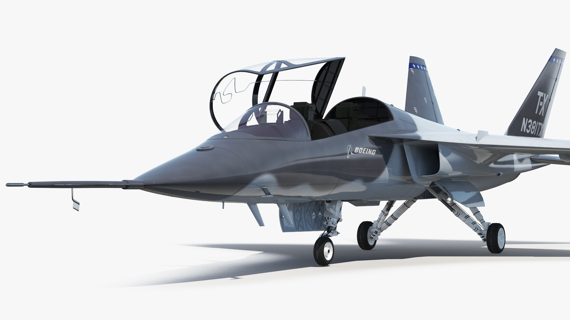 3D Boeing T-X Advanced Pilot Training System Rigged model