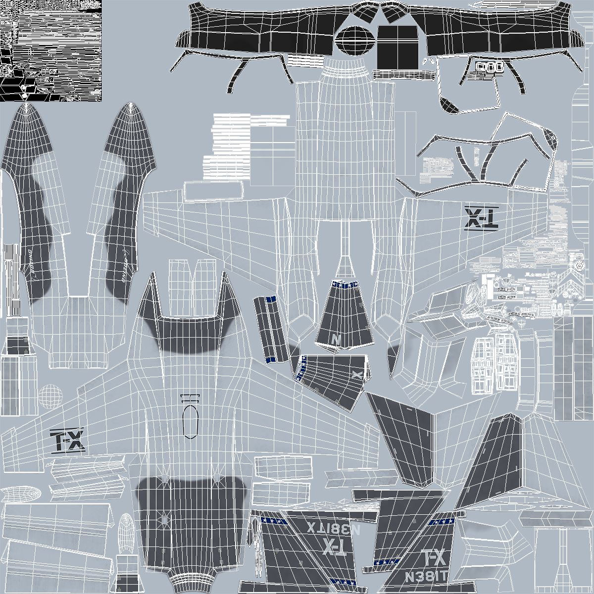 3D Boeing T-X Advanced Pilot Training System Rigged model