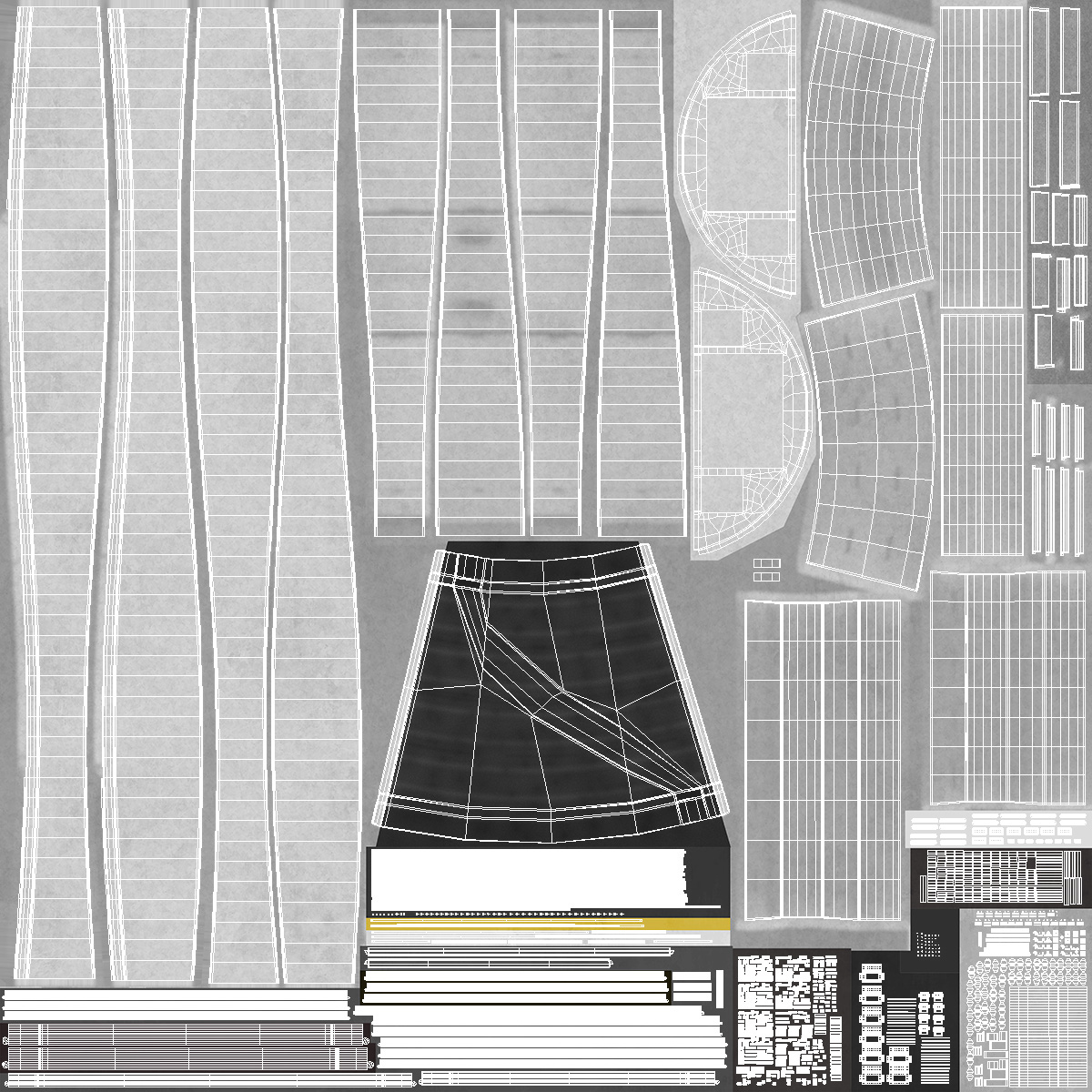 Road Tunnel Structure Section Turn 3D model