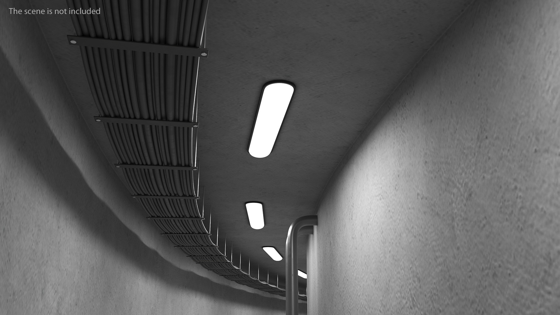 Road Tunnel Structure Section Turn 3D model