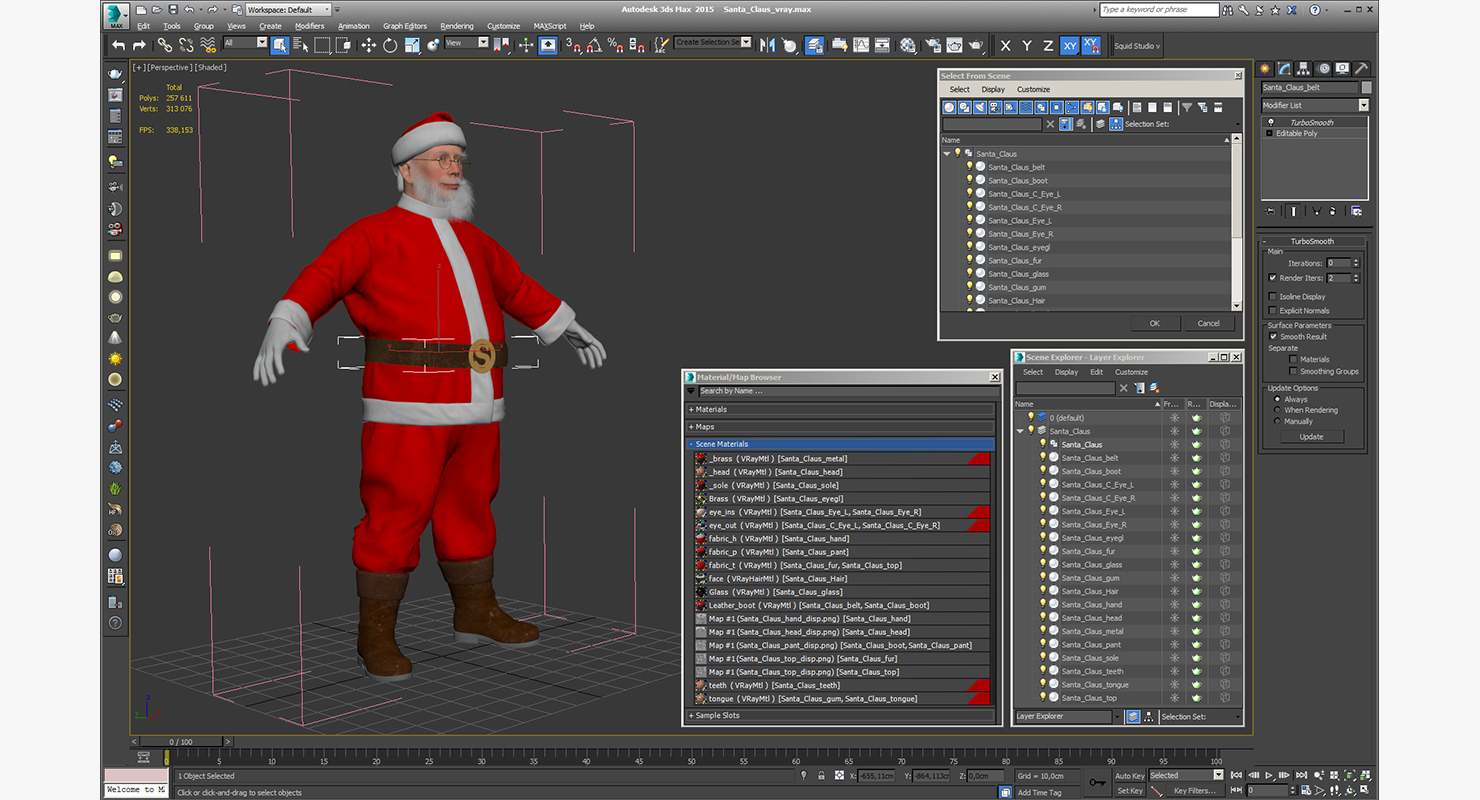 3D Santa Claus