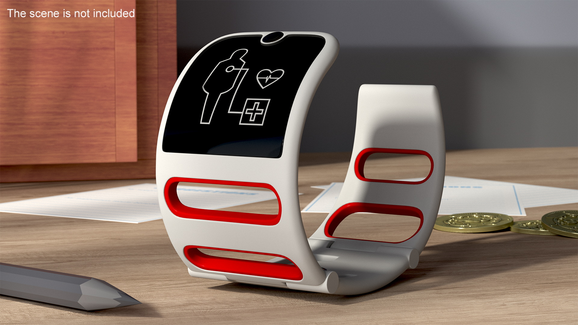 Design Medical Bracelet Red 3D