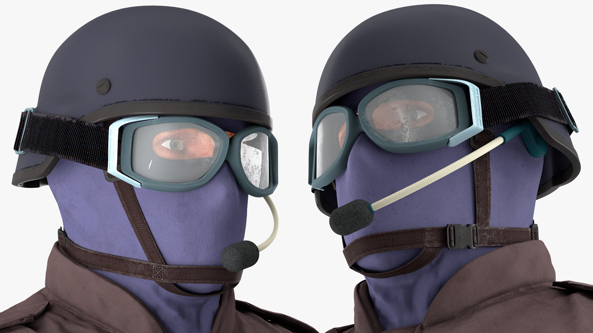 3D Swat Officer Rigged for Cinema 4D model