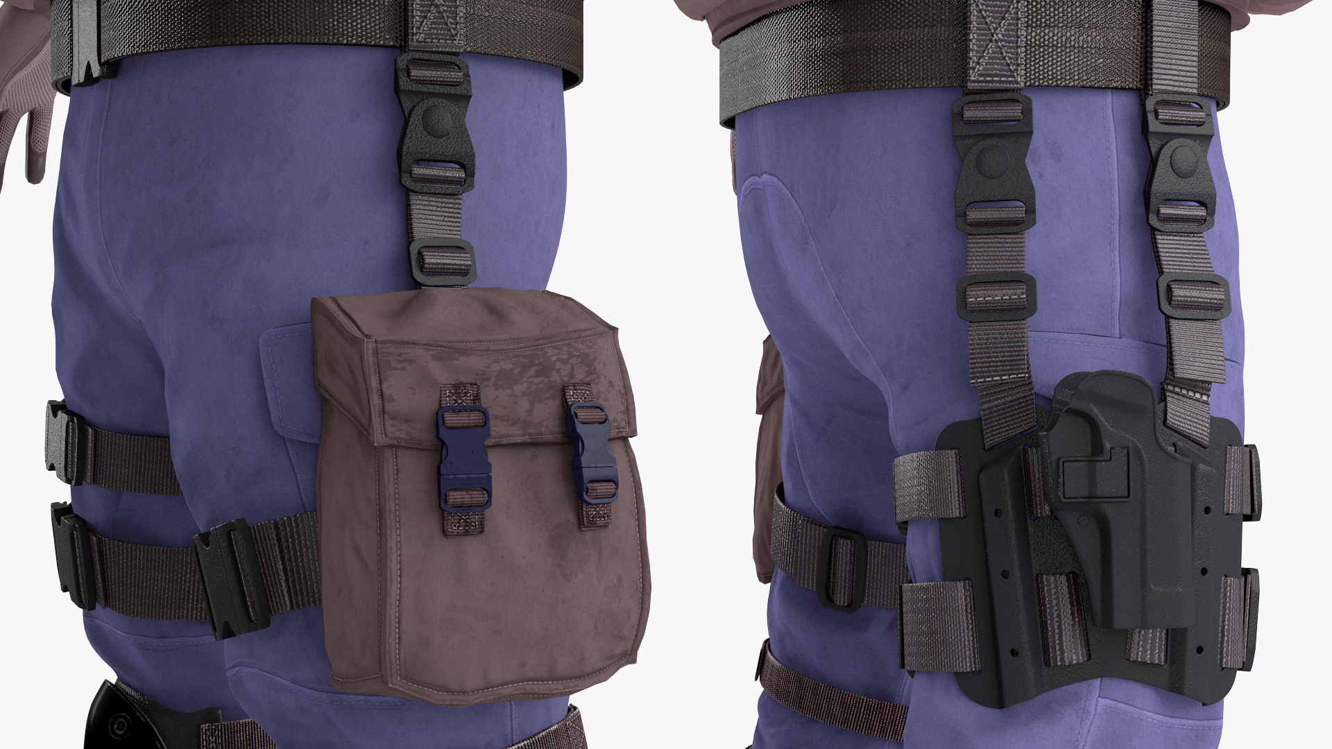 3D Swat Officer Rigged for Cinema 4D model