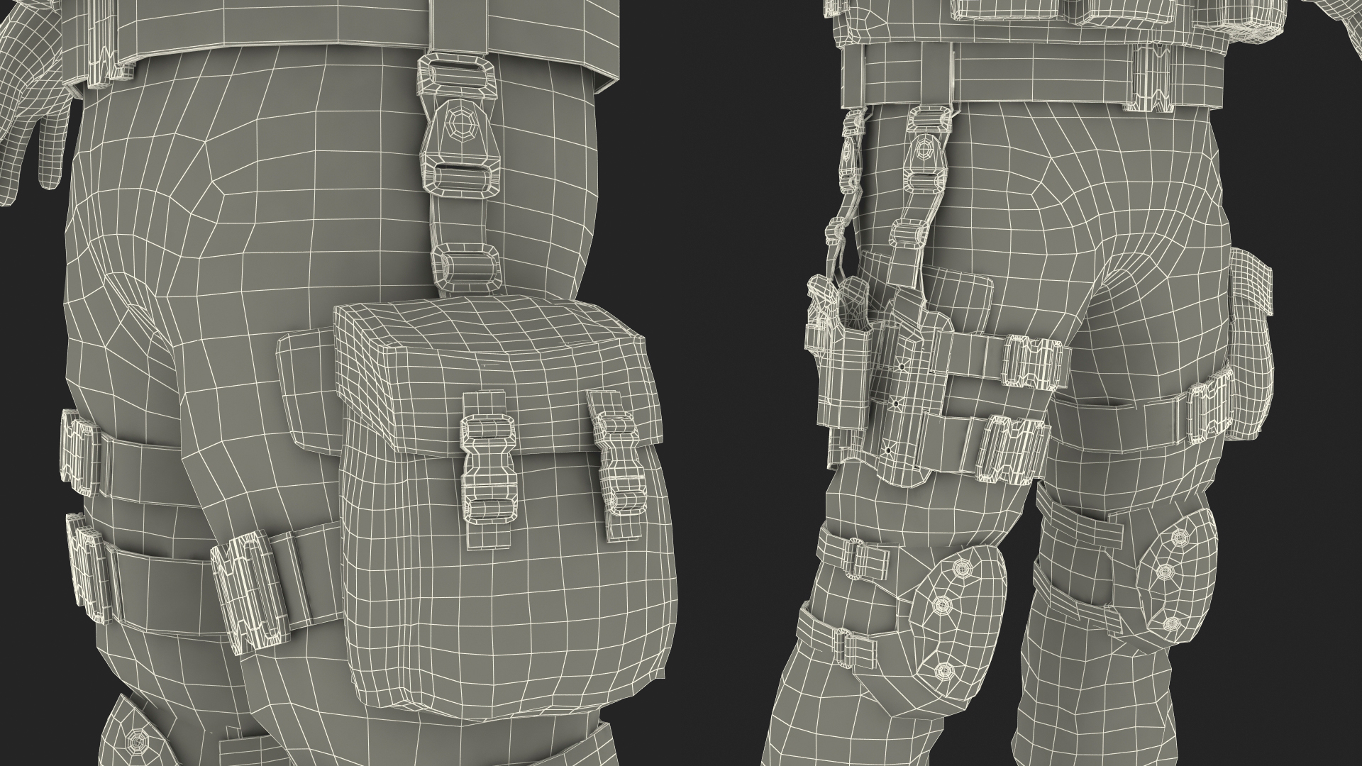 3D Swat Officer Rigged for Cinema 4D model