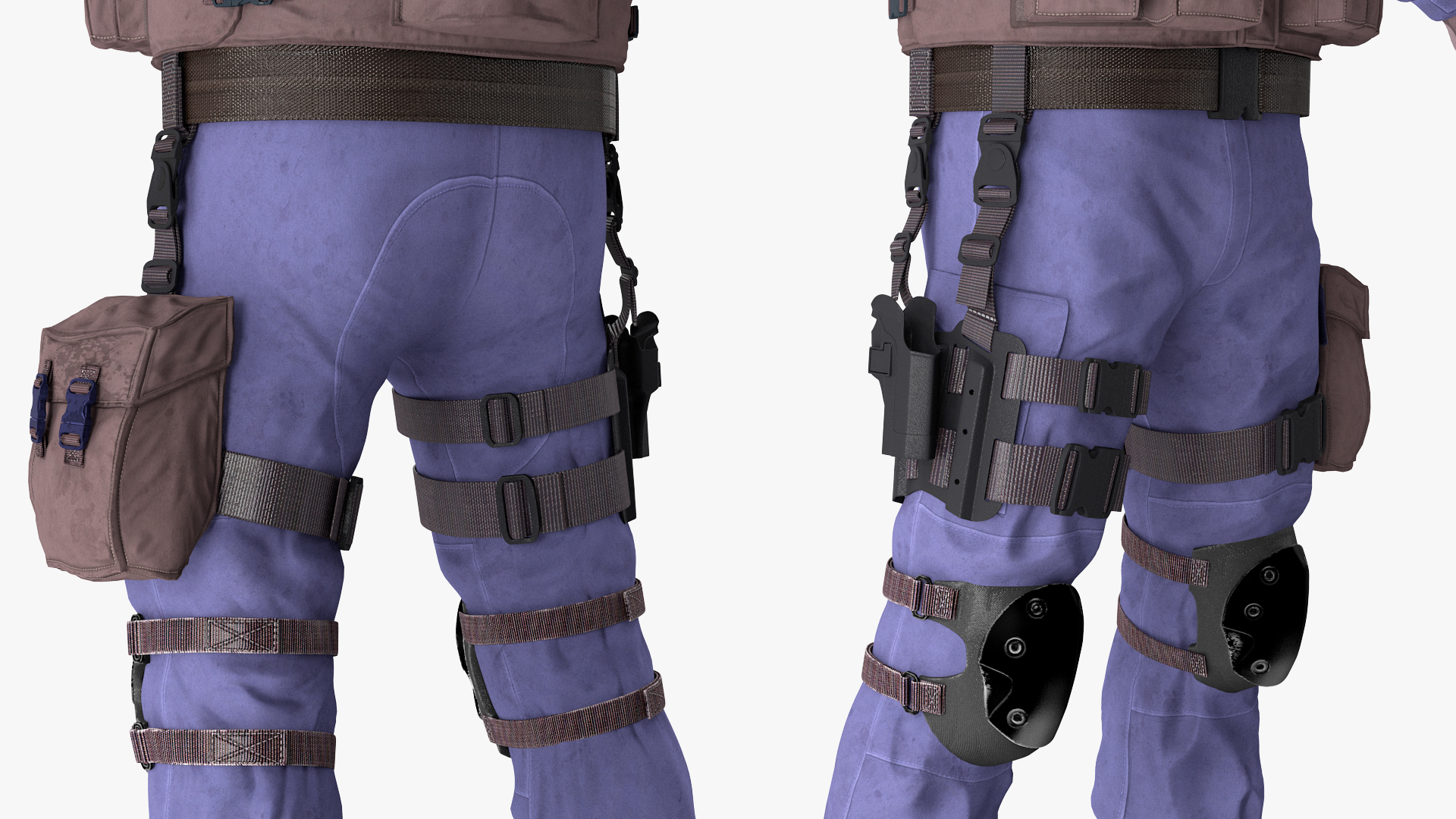 3D Swat Officer Rigged for Cinema 4D model