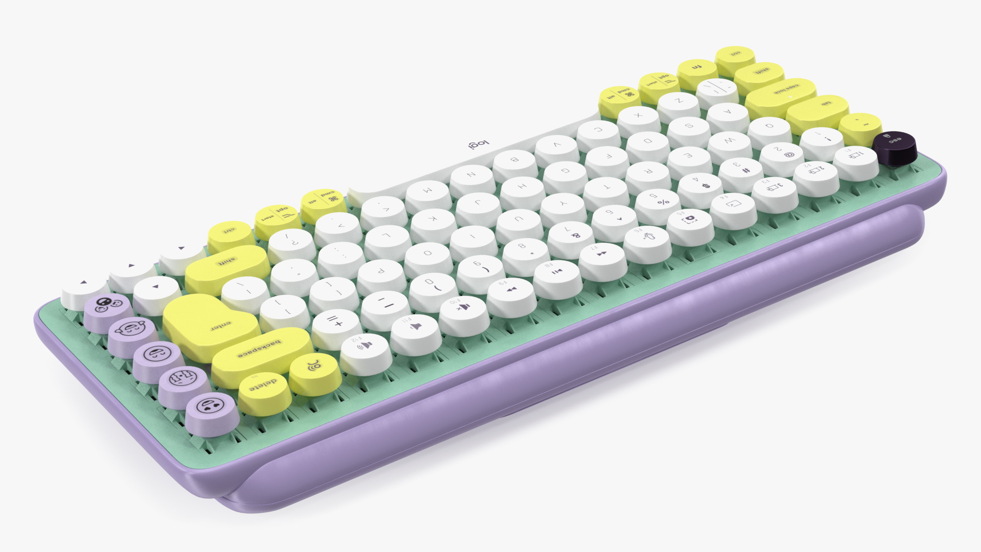 3D Logitech Pop Key Keyboard Mint Green