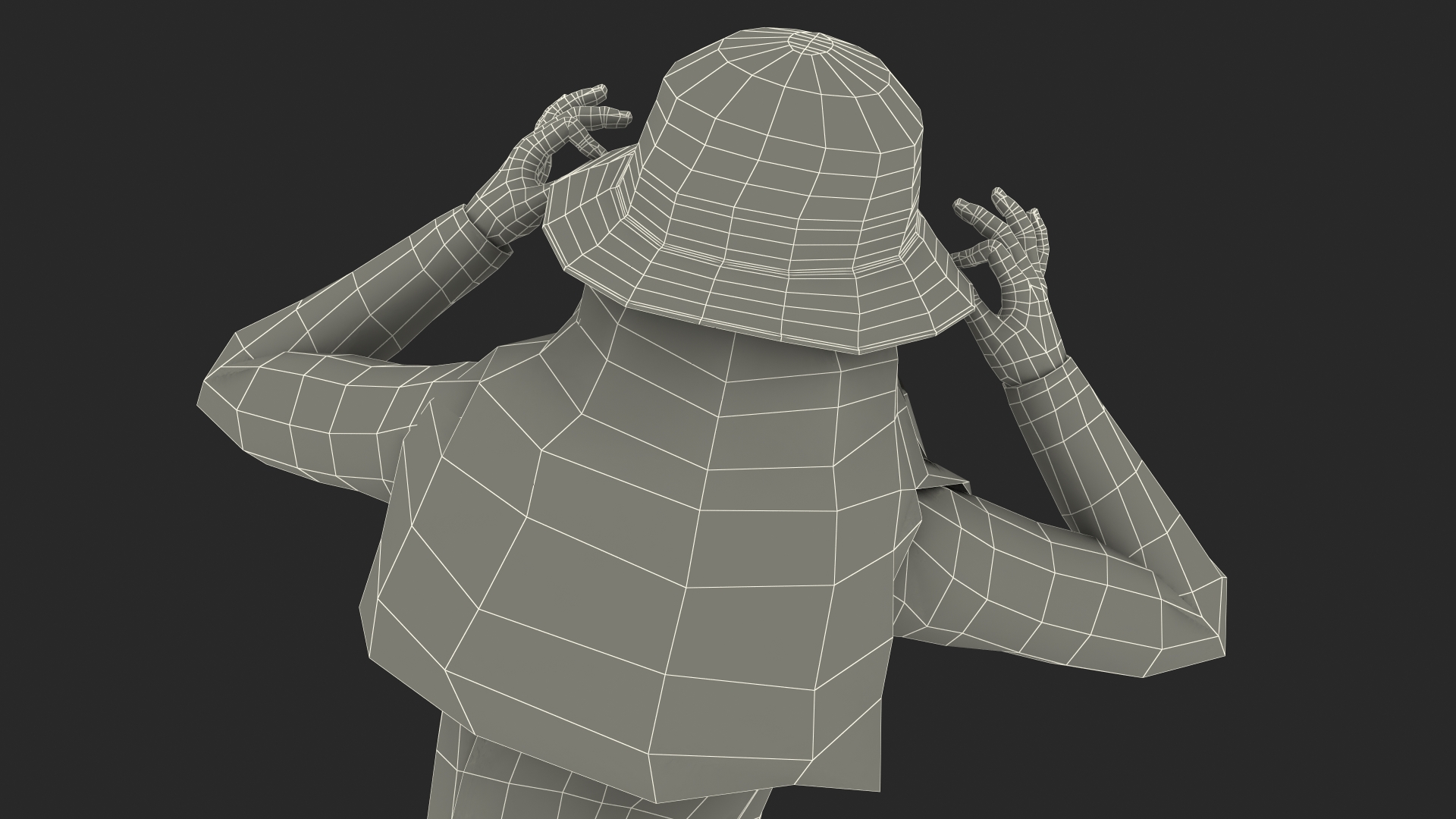 3D Child Girl Street Style Pose model