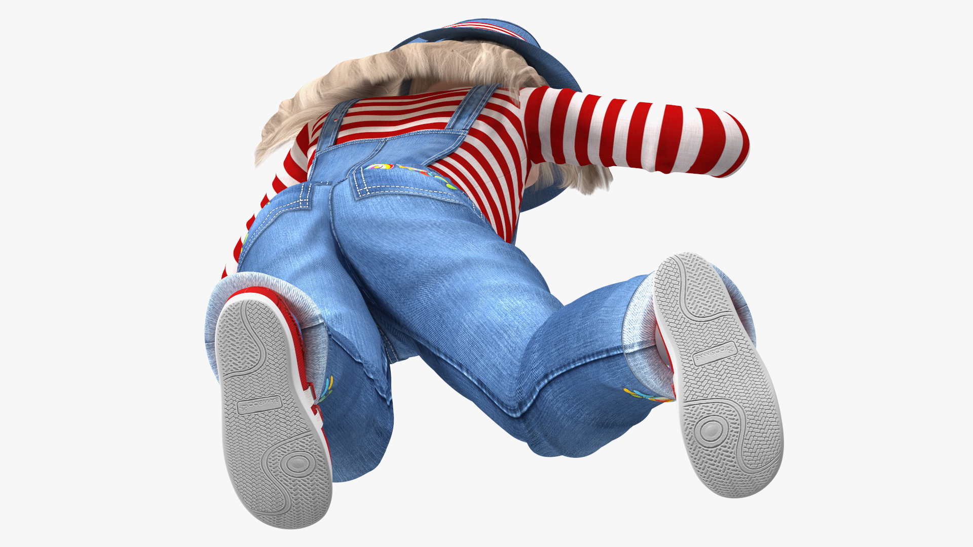 3D Child Girl Street Style Pose model