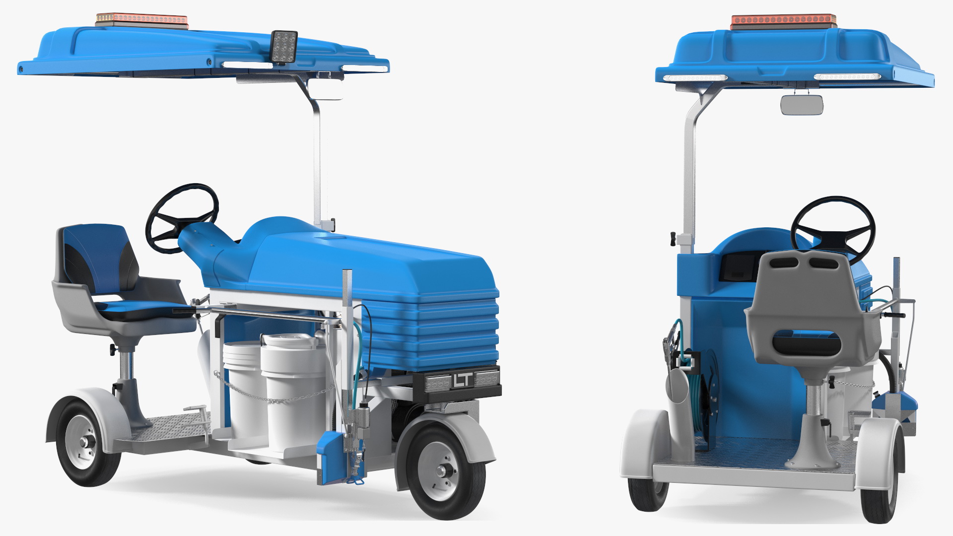 Road Line Marking Machine Rigged 3D