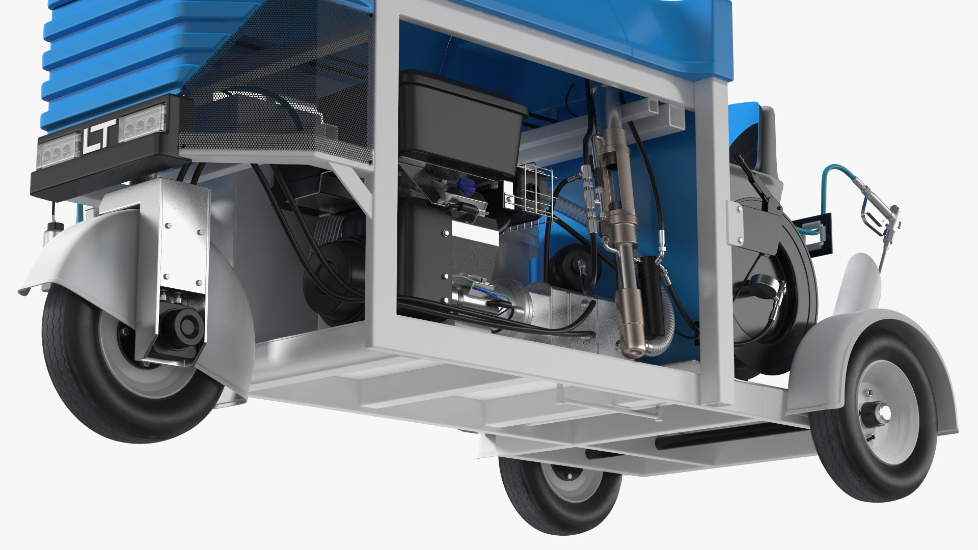 Road Line Marking Machine Rigged 3D