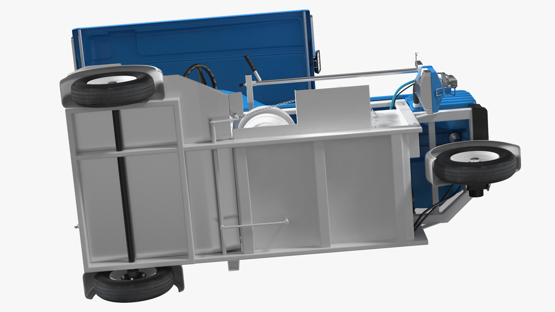 Road Line Marking Machine Rigged 3D