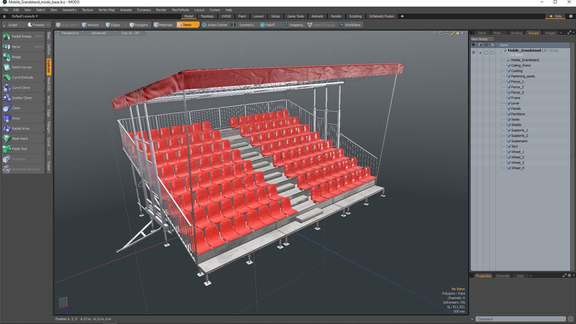 Mobile Grandstand 3D
