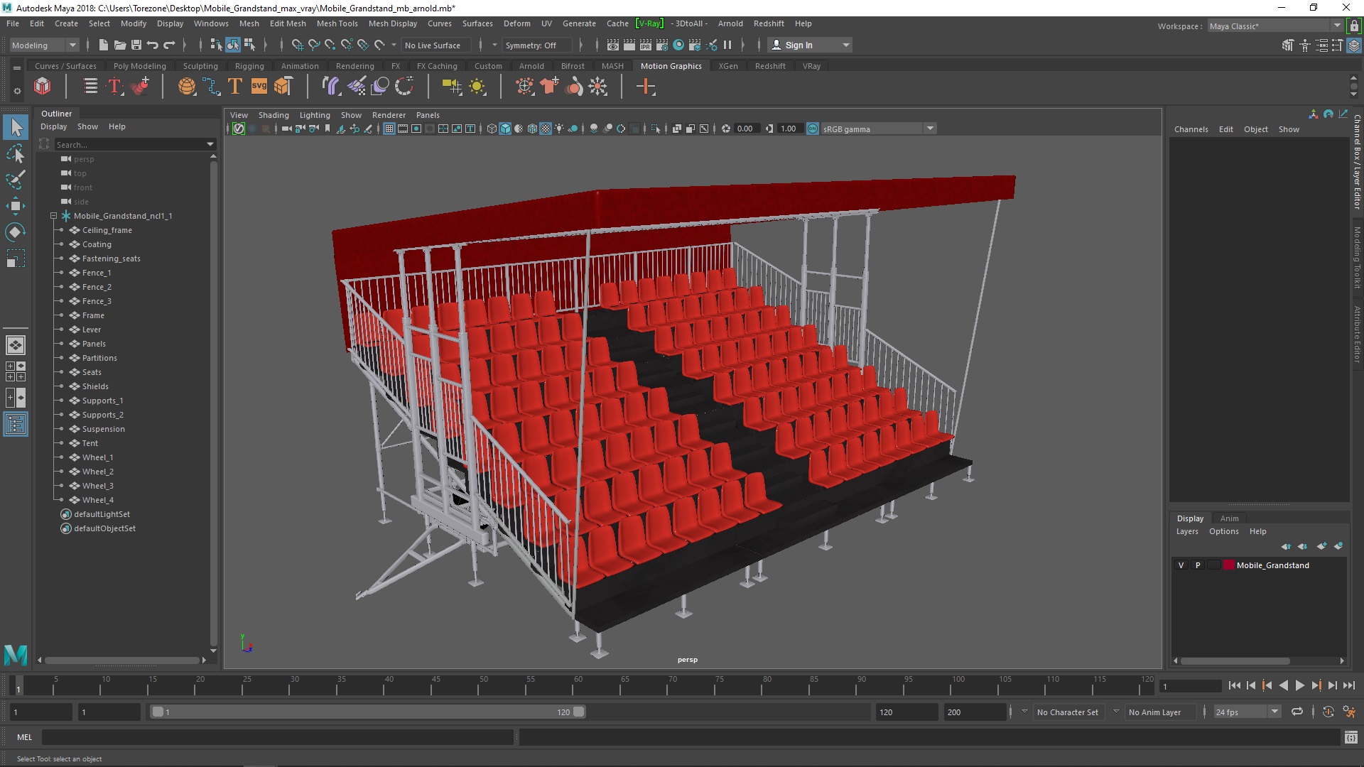Mobile Grandstand 3D