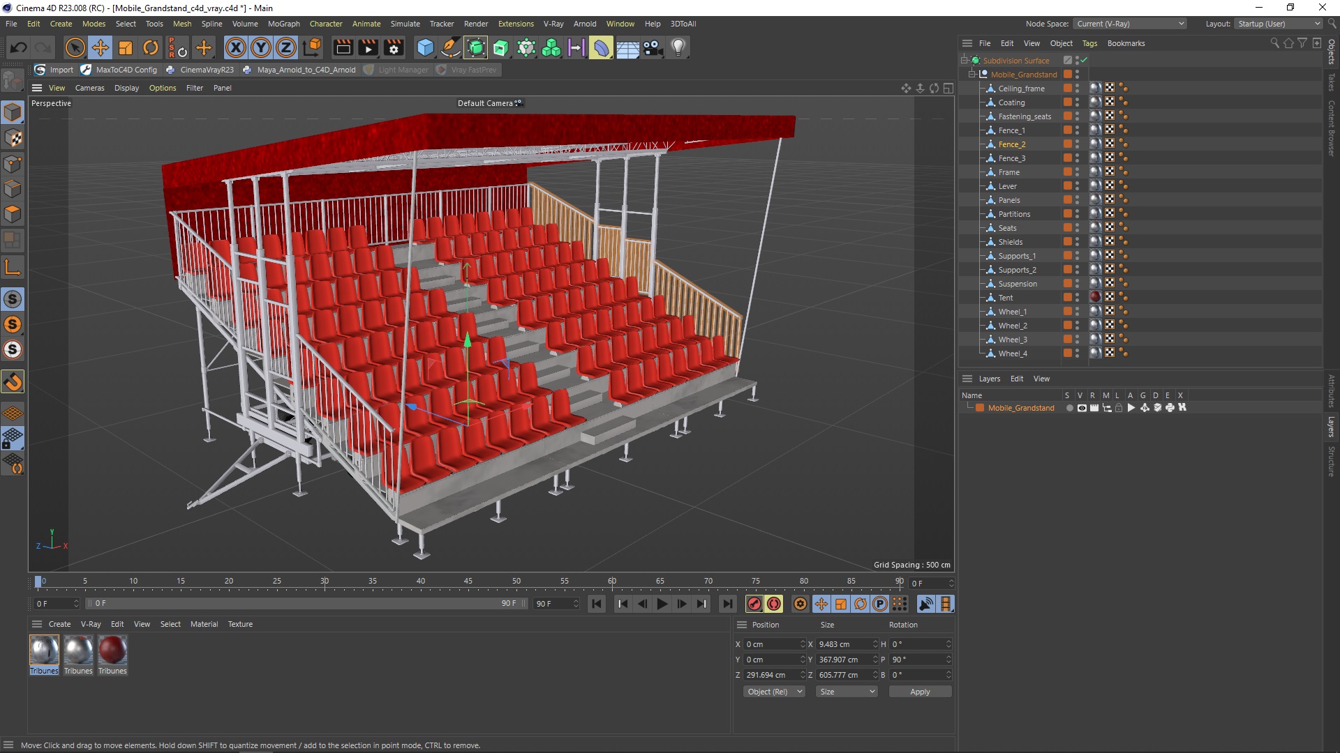 Mobile Grandstand 3D
