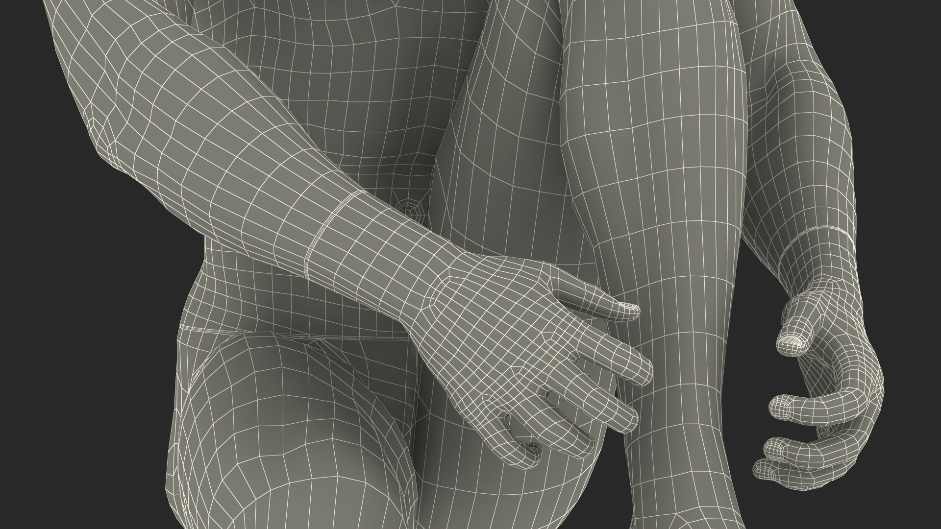 Sports Man Mannequin Sitting White 3D model
