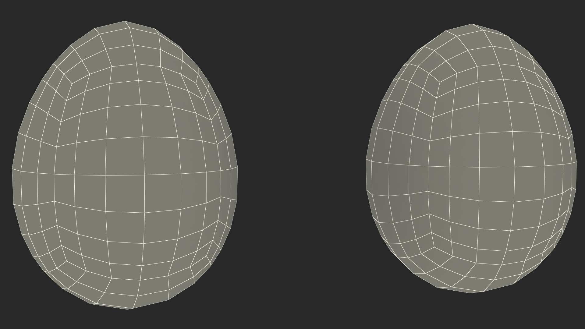 3D Colored Easter Eggs Set model