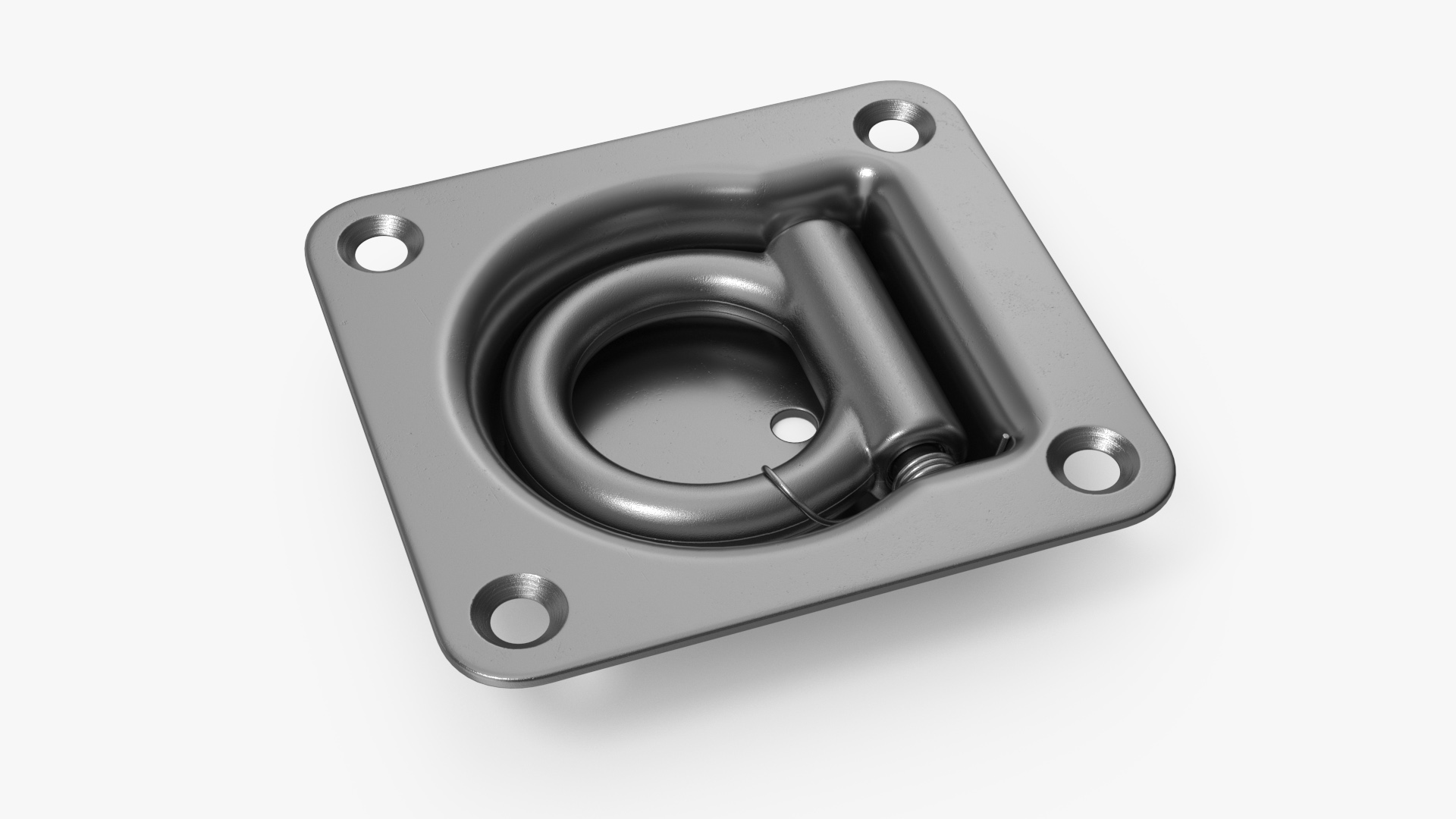 Stainless Steel D-Ring Anchor 3D model