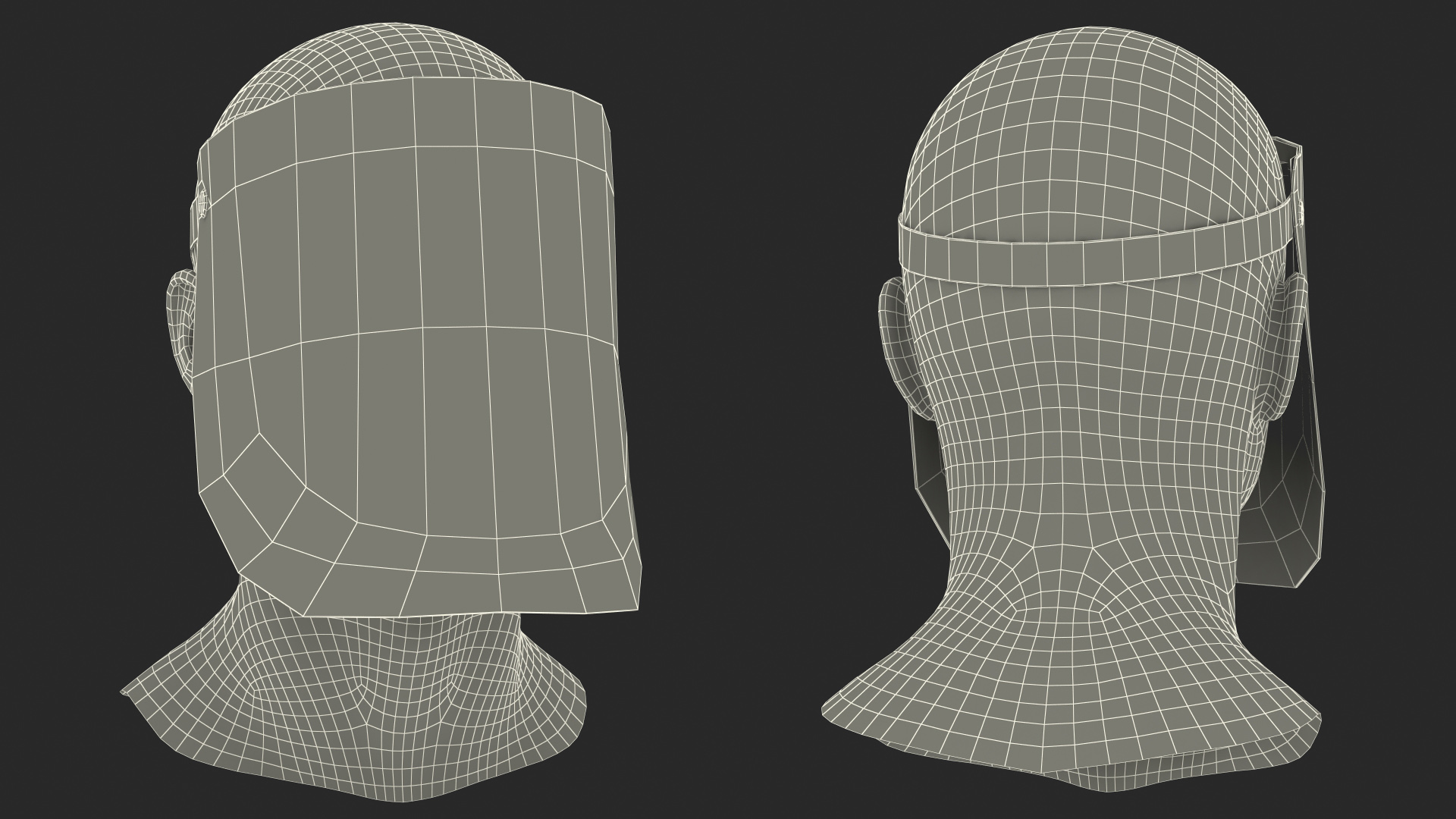 Full Face Shield Visor 3D