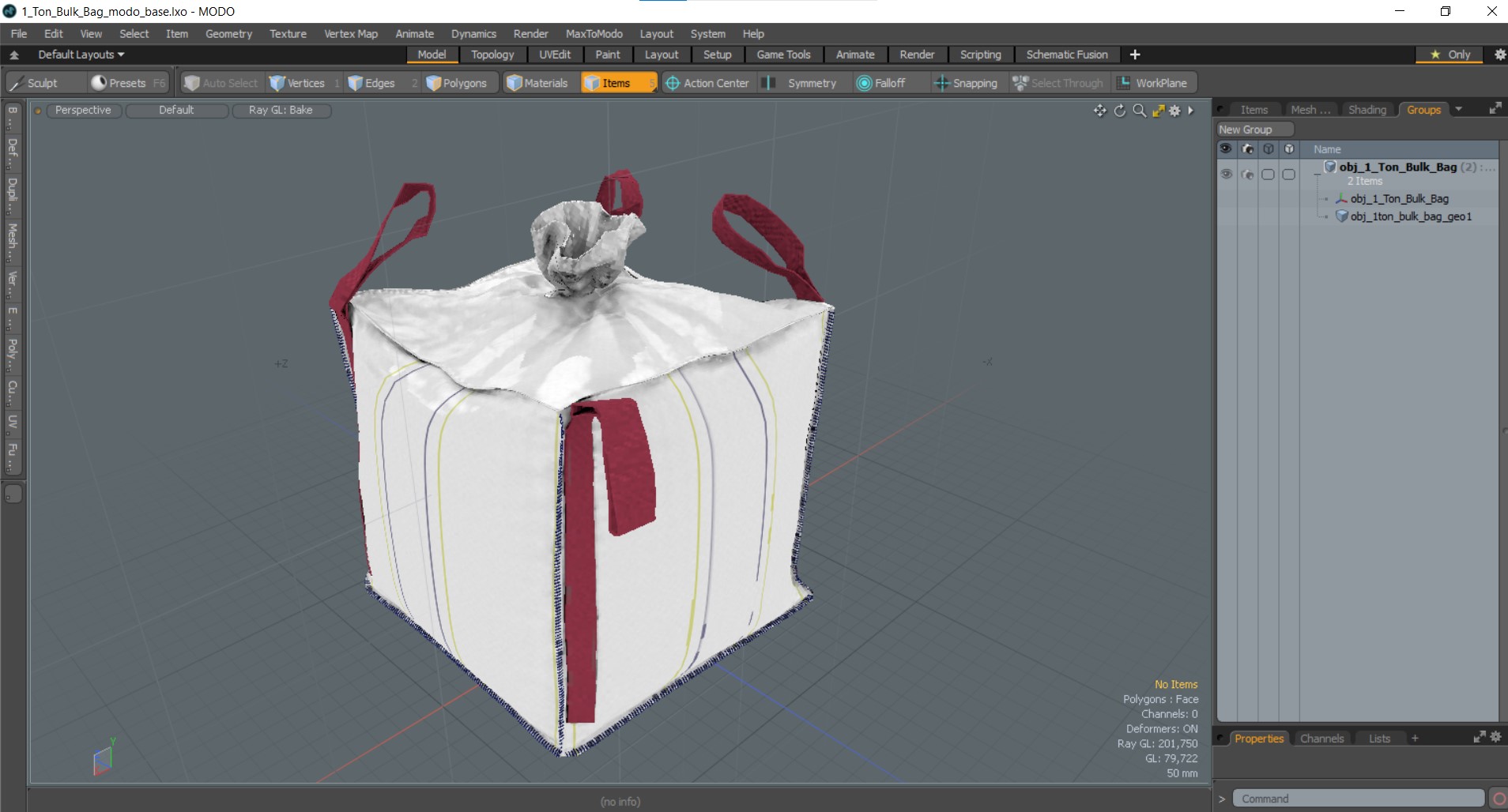 1 Ton Bulk Bag 3D model