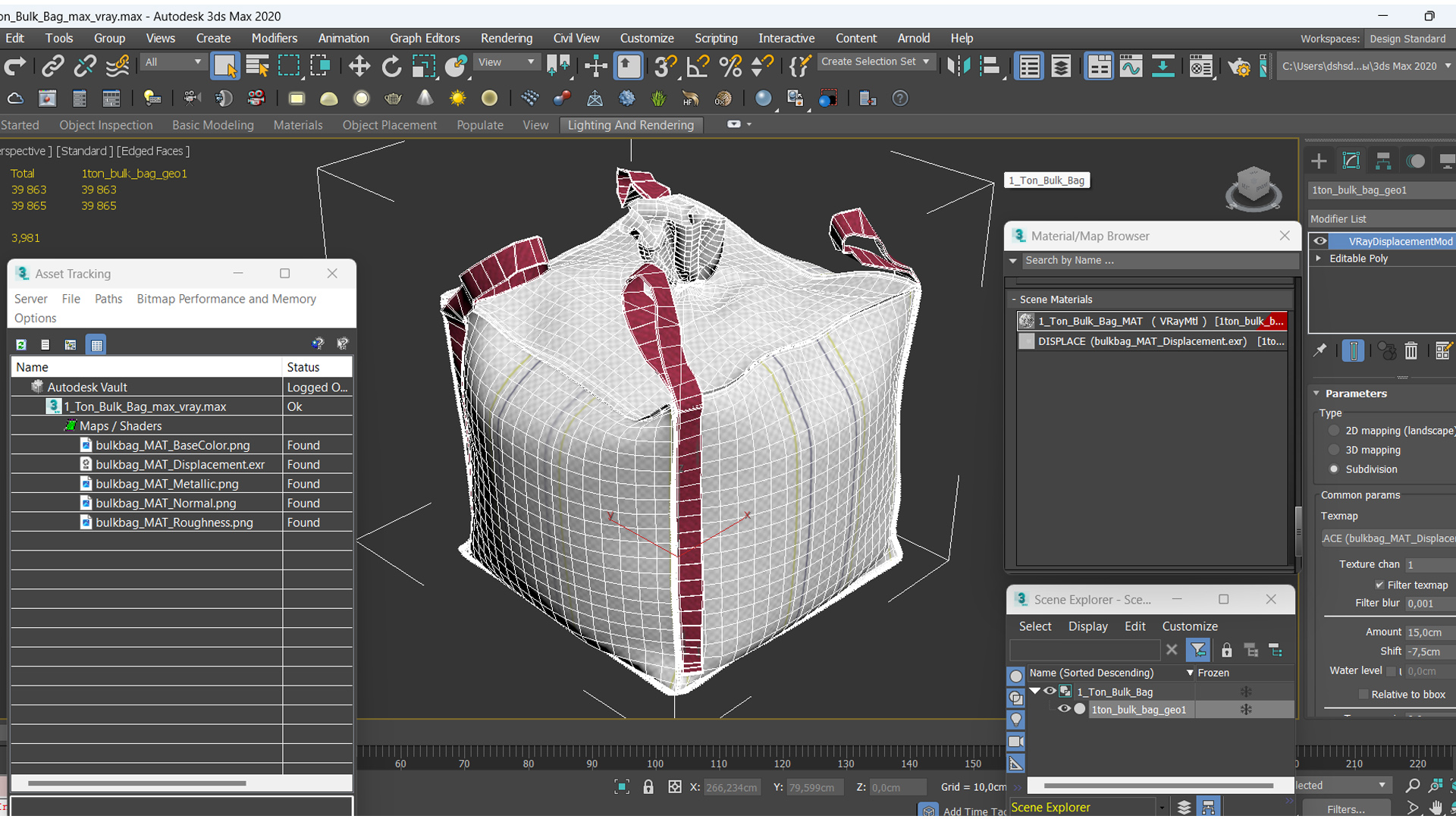 1 Ton Bulk Bag 3D model