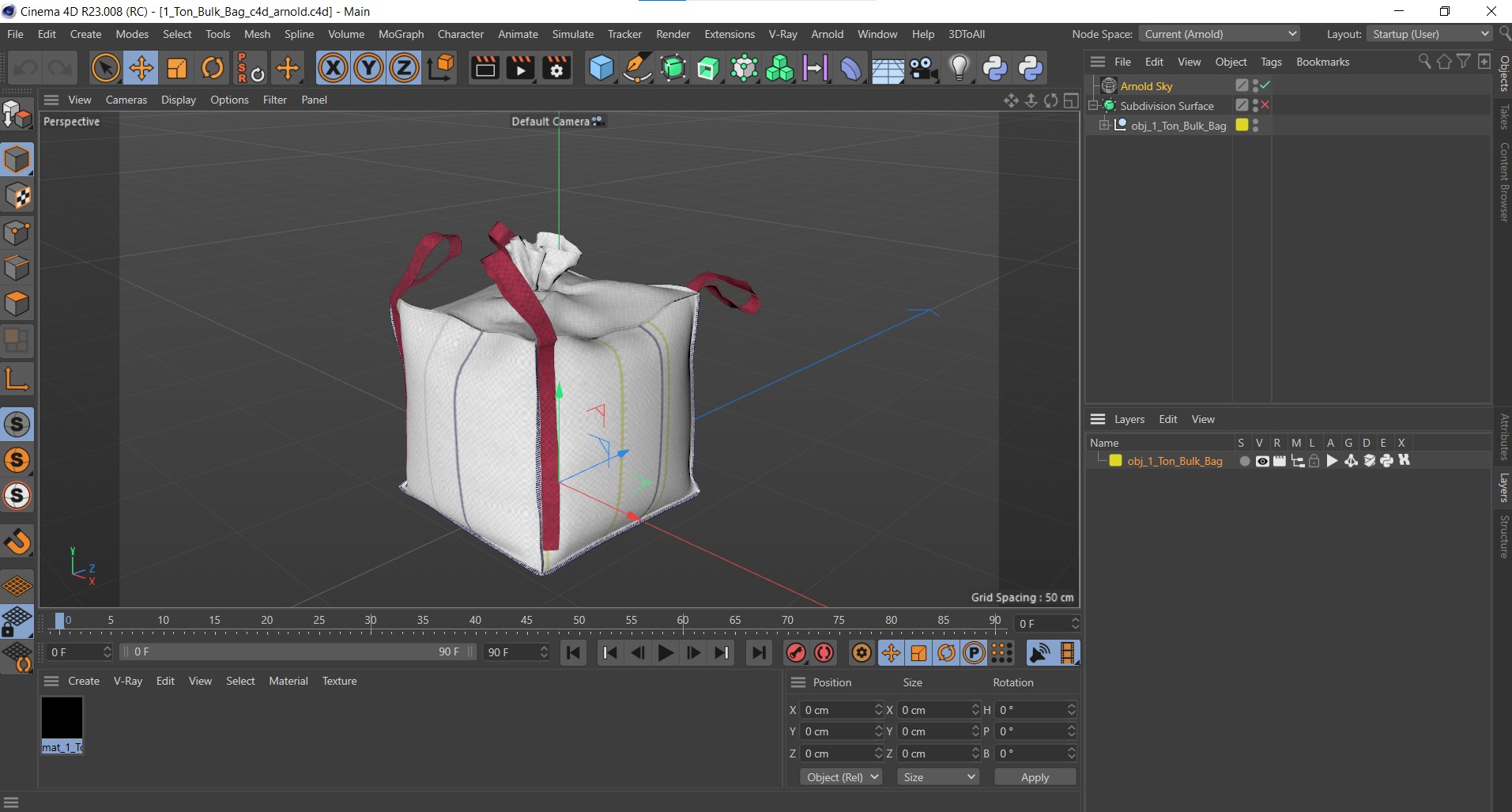 1 Ton Bulk Bag 3D model