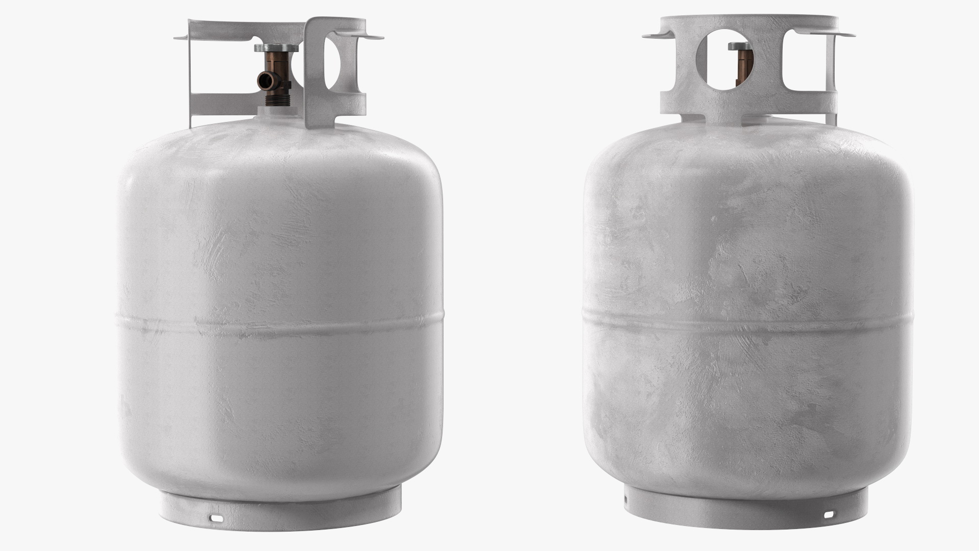 Small Gas Cylinder Dusty 3D model