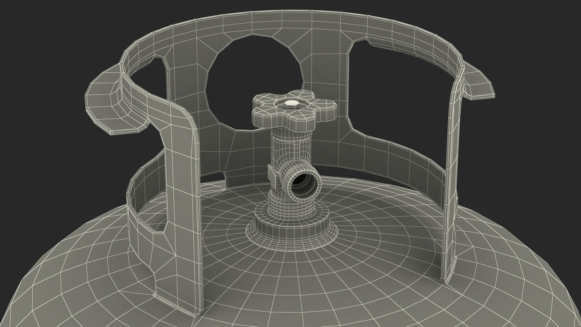Small Gas Cylinder Dusty 3D model