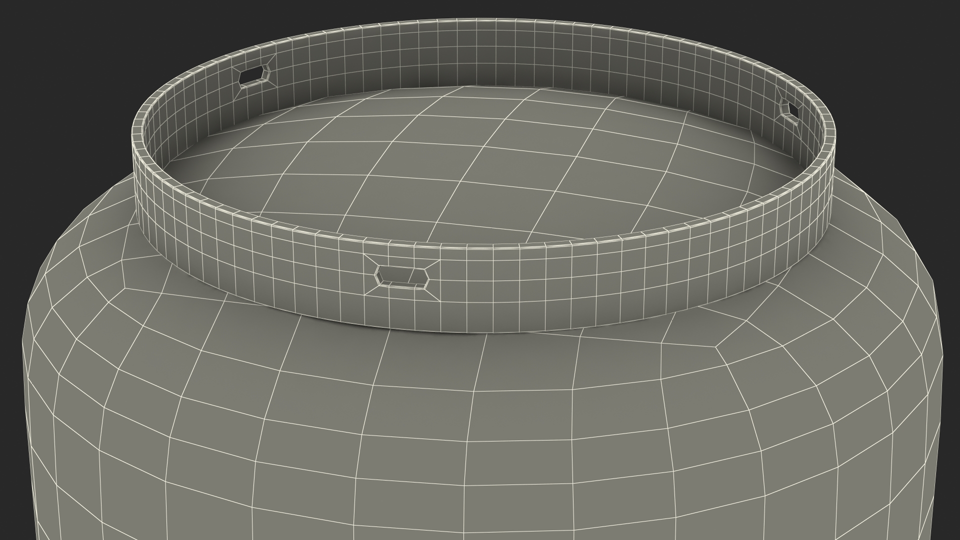 Small Gas Cylinder Dusty 3D model