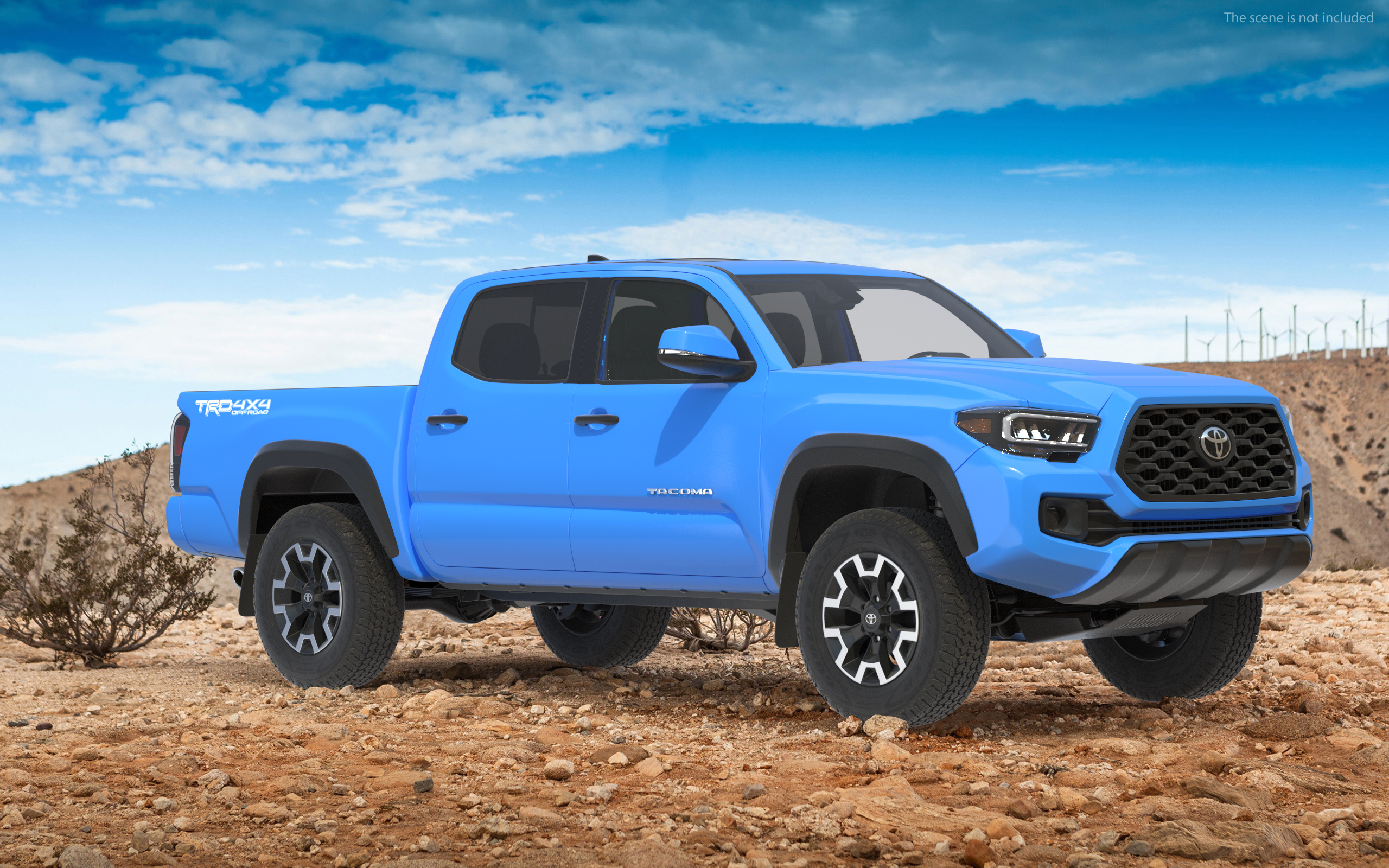 3D Toyota Tacoma TRD Off Road Voodoo Blue 2021 model