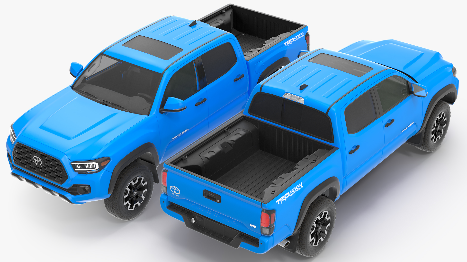 3D Toyota Tacoma TRD Off Road Voodoo Blue 2021 model